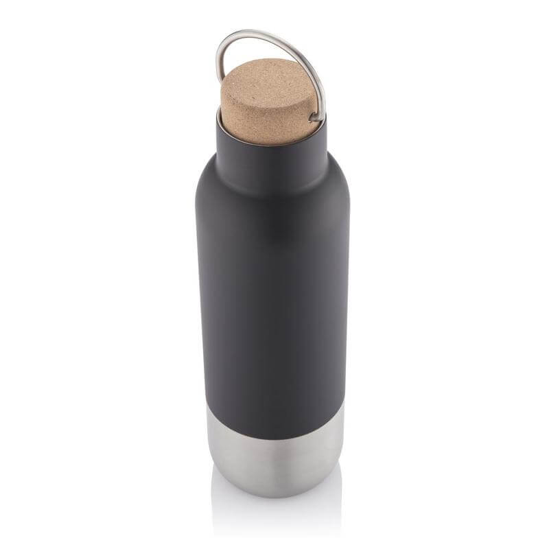 Hans Larsen RCS Recycled Stainless Steel Insulated Water Bottle - Black - Novelty