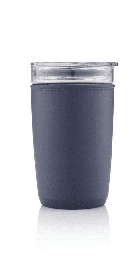 CERRA Premium Glass Tumbler – 480ml | Hans Larsen with Recycled Protective Sleeve | Custom Branding - Novelty
