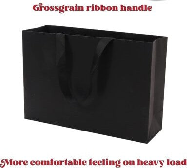 Black Plain Gift Bags - Novelty