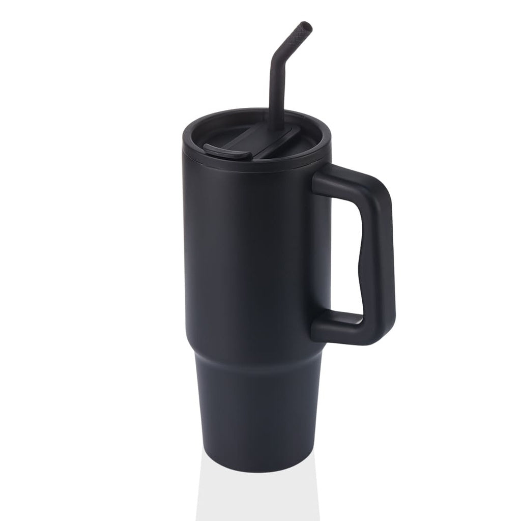 BERN - Recycled Stainless Steel Tumbler with Reusable Straw - Novelty