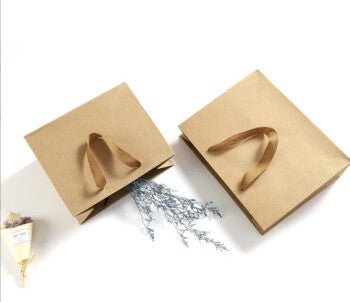 Horizontal Size Kraft Paper Bags - Novelty