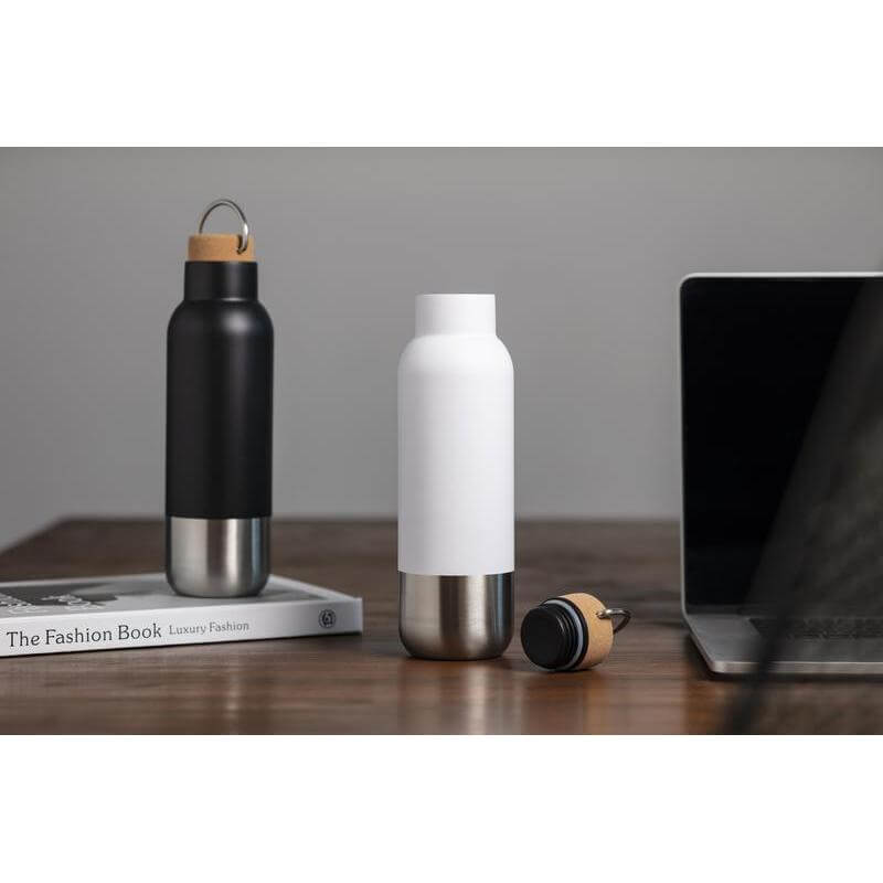 Hans Larsen RCS Recycled Stainless Steel Insulated Water Bottle - White - Novelty