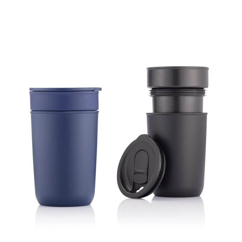 SAVONA Premium Ceramic Tumbler – 360ml | Hans Larsen with Recycled Protective Sleeve - Novelty