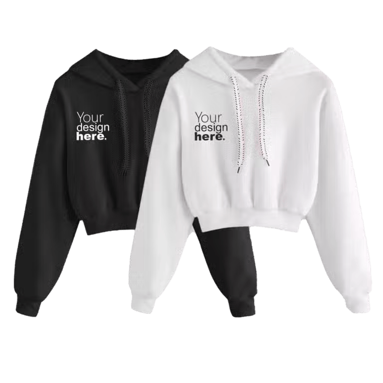 Crop Top Hoodie - Novelty