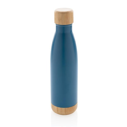 ODESSA - Giftology Double Wall Stainless Bottle with Bamboo Lid and Base - Novelty