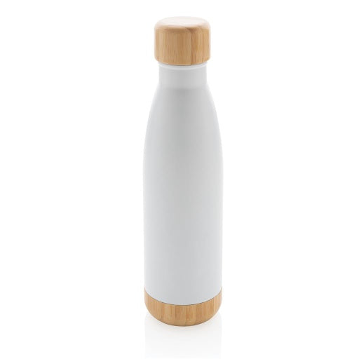 ODESSA - Giftology Double Wall Stainless Bottle with Bamboo Lid and Base - Novelty