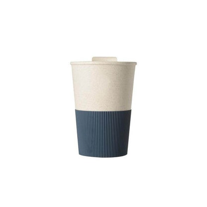 MALTA Reusable Eco-Friendly Wheat Straw Coffee Cup – 350ml | Custom Logo Printed Travel Mug - Novelty