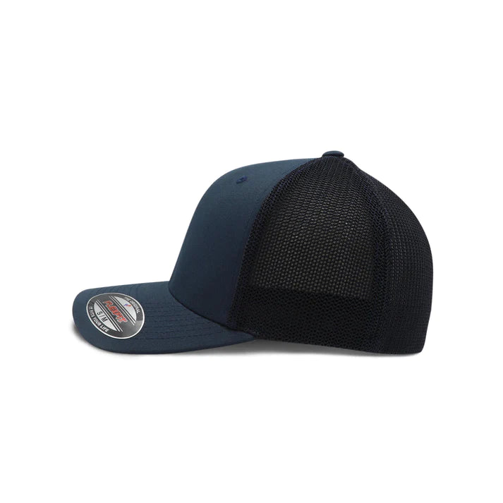 FLEXFIT MESH TRUCKER – NAVY BLUE – 6511 - Novelty
