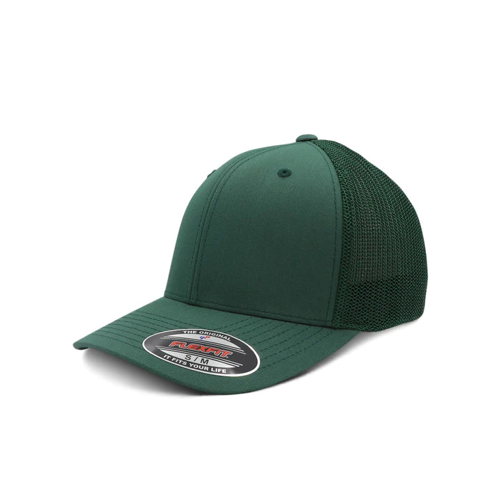 FLEXFIT MESH TRUCKER – SPRUCE – 6511 - Novelty