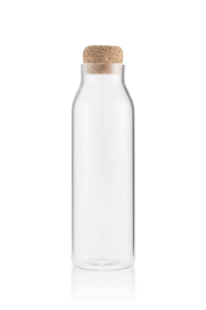 DELLACH - Borosilicate Glass Bottle with Cork Lid - 1200ml - Novelty