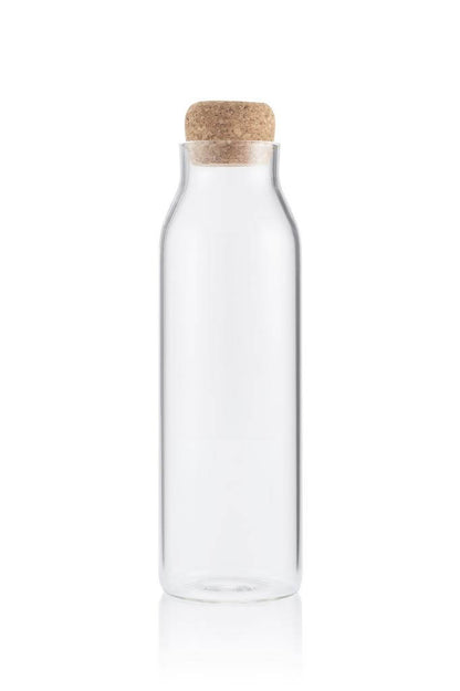 DELLACH - Borosilicate Glass Bottle with Cork Lid - 1200ml - Novelty