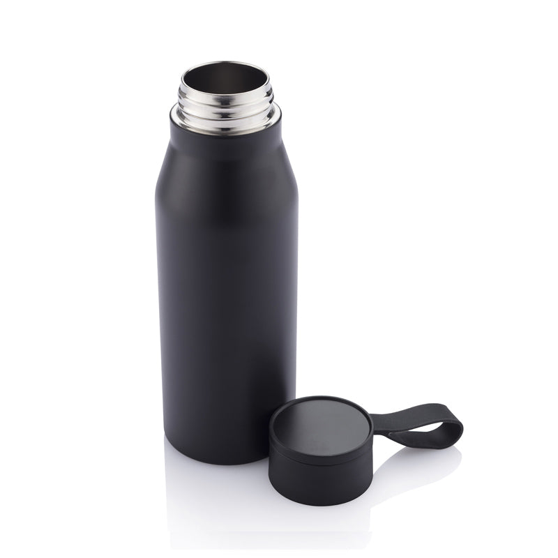 R-NEBRA - CHANGE Collection Recycled Stainless Steel Vacuum Bottle - Black - Novelty