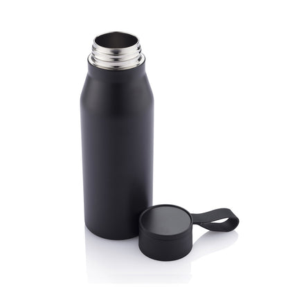 R-NEBRA - CHANGE Collection Recycled Stainless Steel Vacuum Bottle - Black - Novelty