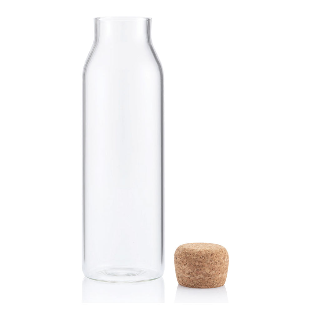 DELLACH - Borosilicate Glass Bottle with Cork Lid - 1200ml - Novelty