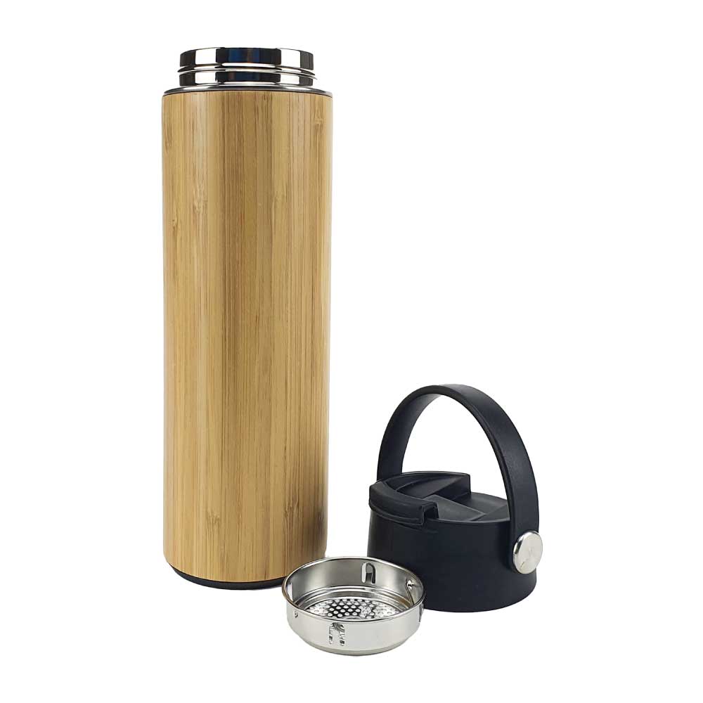Bamboo Flask with Tea Infuser - Novelty