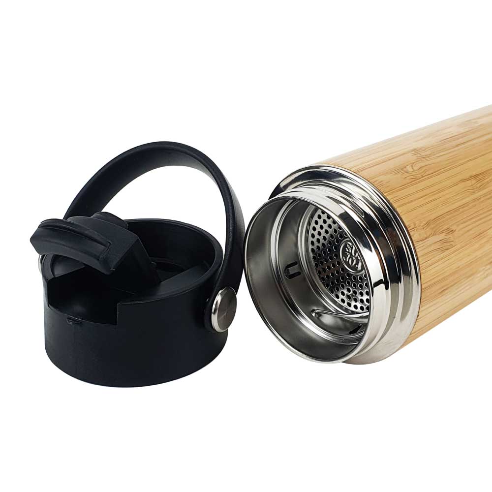 Bamboo Flask with Tea Infuser - Novelty