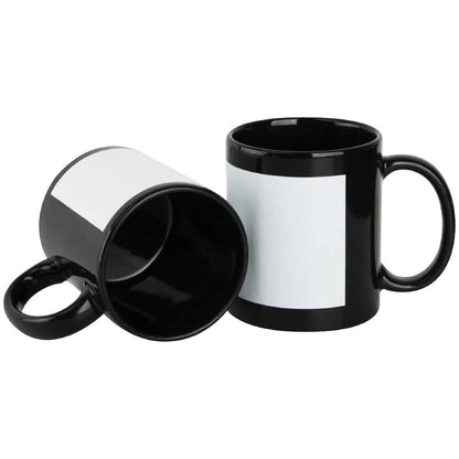 Custom Black Ceramic Mugs Dubai | 325ml Logo Printed Mugs UAE | Premium Corporate Gifts - Novelty
