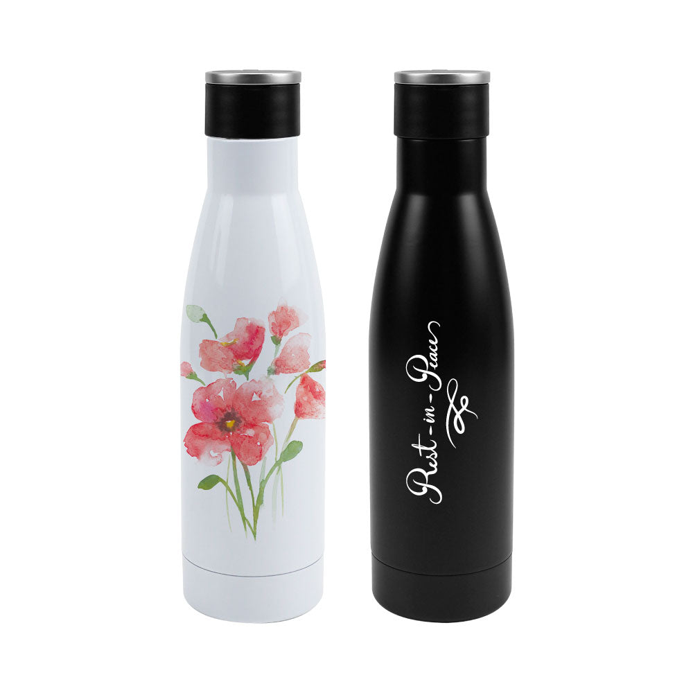 Double Wall SS Bottles Twist-off Lid SS Foldable Handle 500ml - Novelty