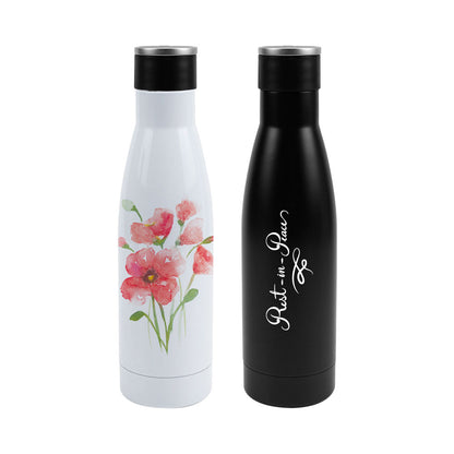 Double Wall SS Bottles Twist-off Lid SS Foldable Handle 500ml - Novelty