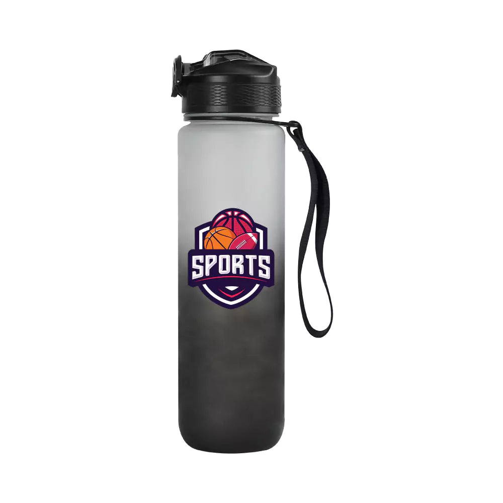 Motivational Time Marked Water Bottles 1000ml - Novelty