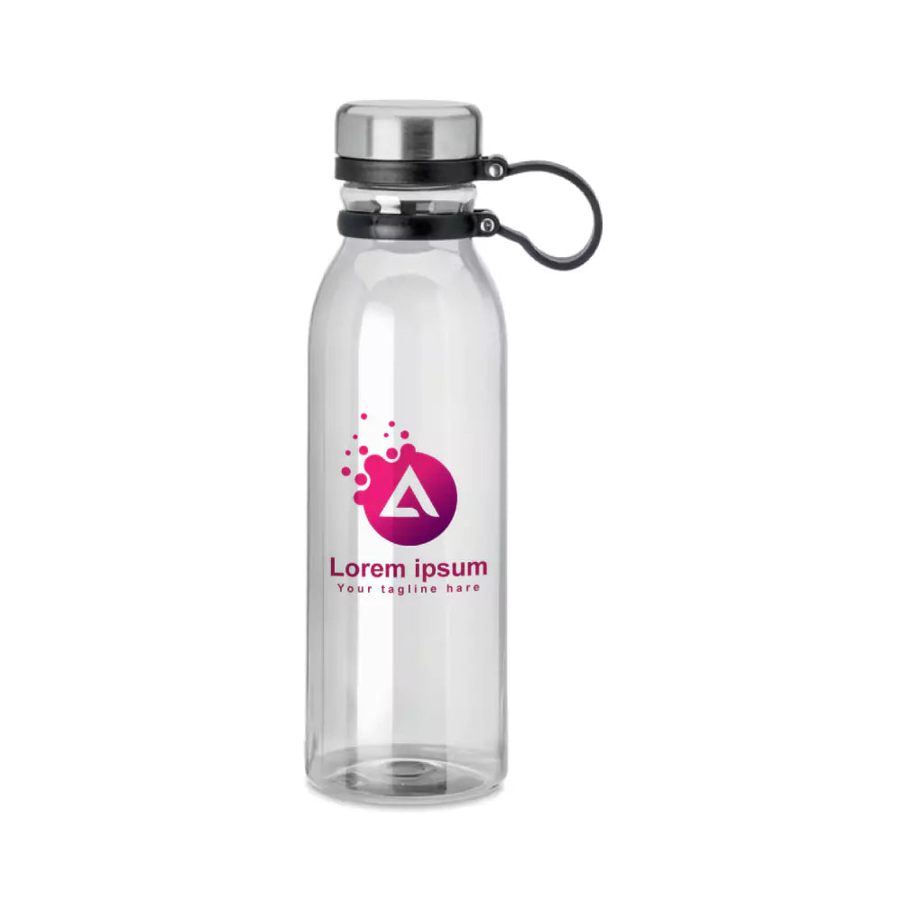 rPET Transparent Bottles 800ml SS Lid with Carry Handle - Novelty