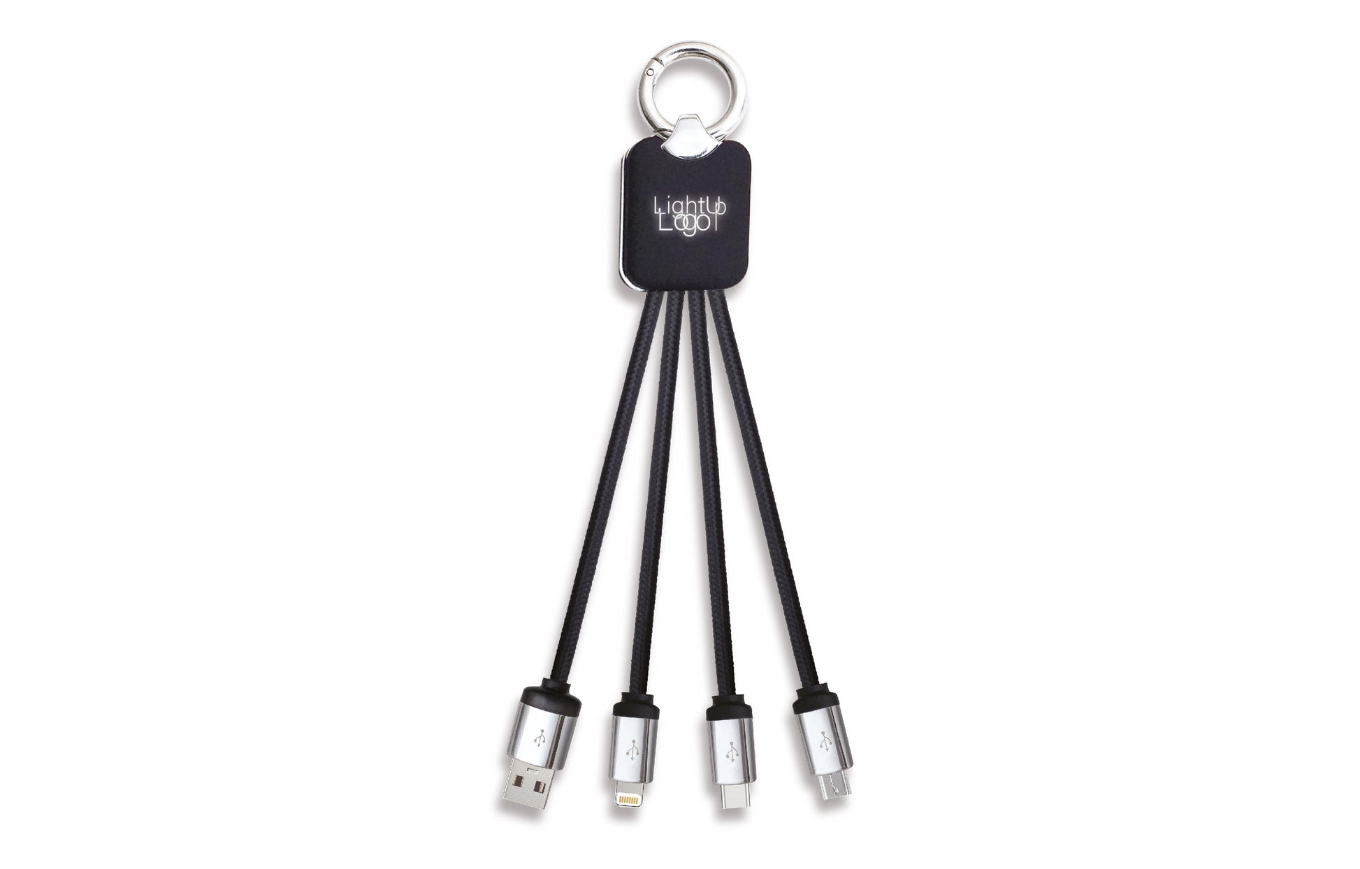 Atesso 3n1 Light Up Charge Cable - Rectangle - Novelty