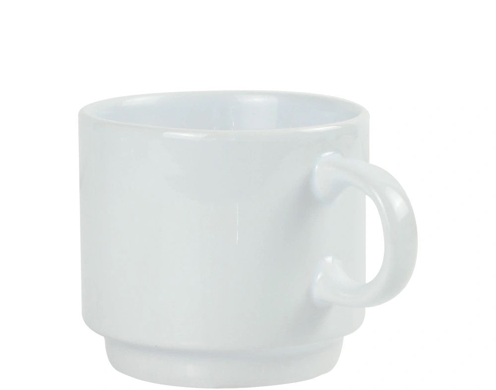 Ceramic Cups 10 Oz Glossy Finish White Color - Novelty