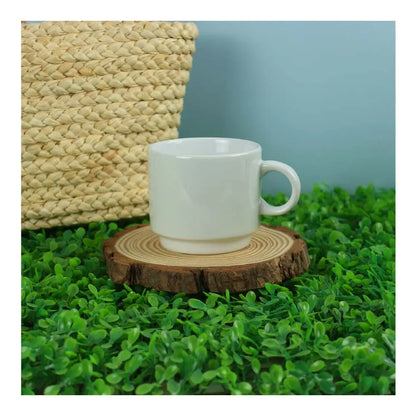 Ceramic Cups 10 Oz Glossy Finish White Color - Novelty