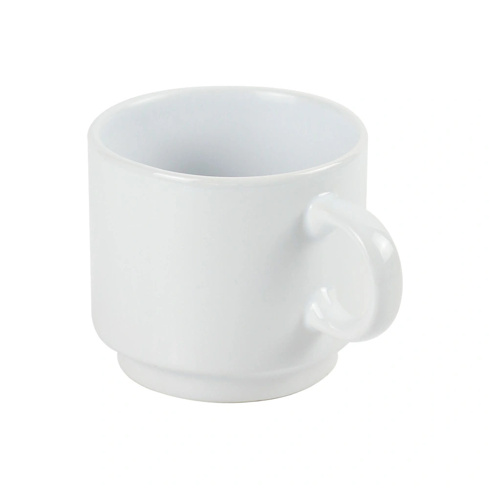 Ceramic Cups 10 Oz Glossy Finish White Color - Novelty