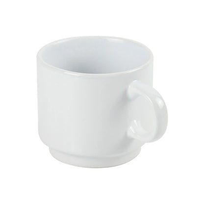 Ceramic Cups 10 Oz Glossy Finish White Color - Novelty