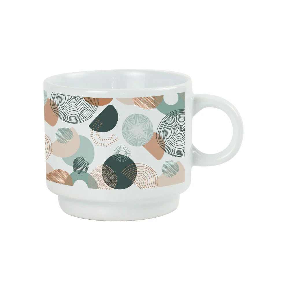 Ceramic Cups 10 Oz Glossy Finish White Color - Novelty
