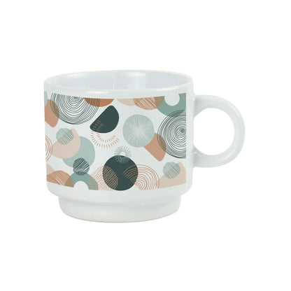 Ceramic Cups 10 Oz Glossy Finish White Color - Novelty