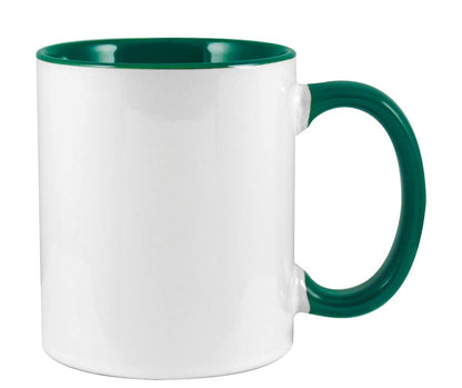 Custom Two Tone Ceramic Mugs – 325ml | Logo Printed Coffee Mugs - Novelty