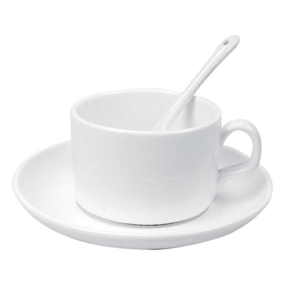 Custom Teacup with Saucer & Spoon Dubai | 120ml Logo Printed Tea Set UAE | Corporate Gifts - Novelty