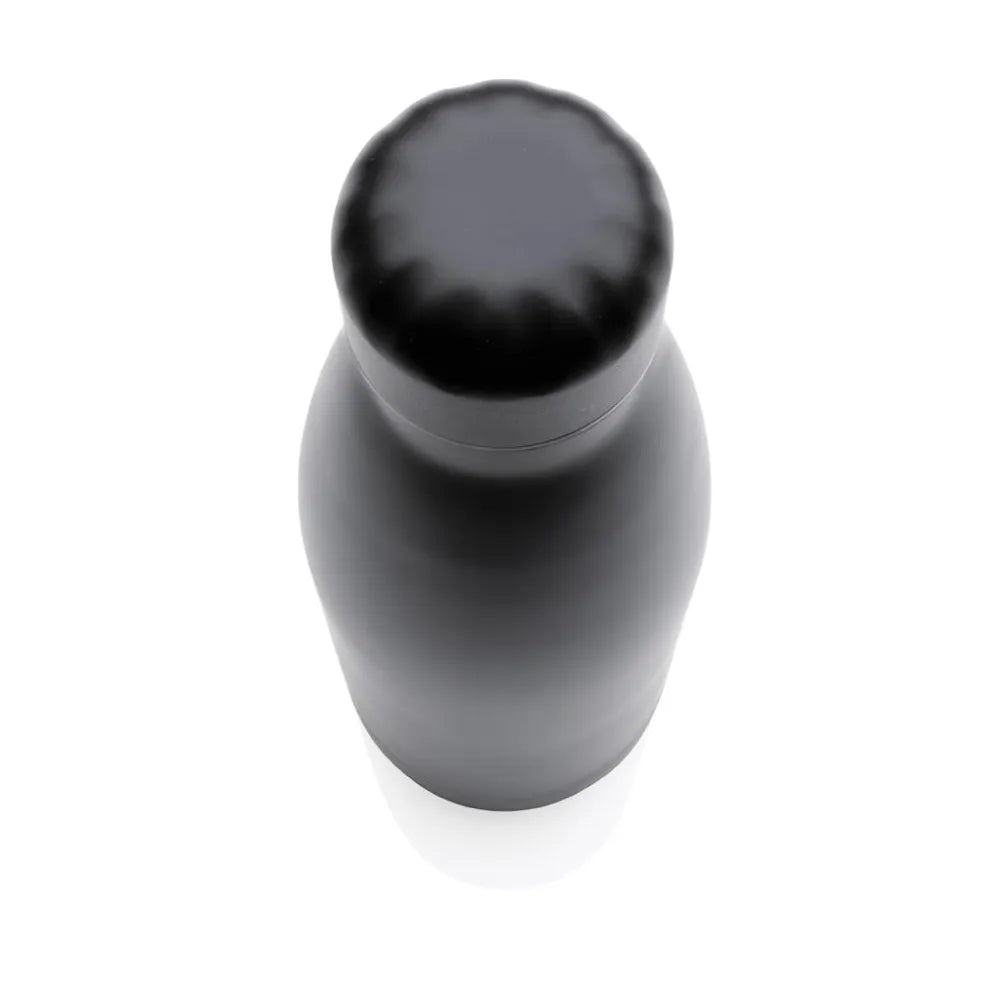 Premium Soft Touch Black Cola Bottles in Stainless Steel, 500ml - Novelty