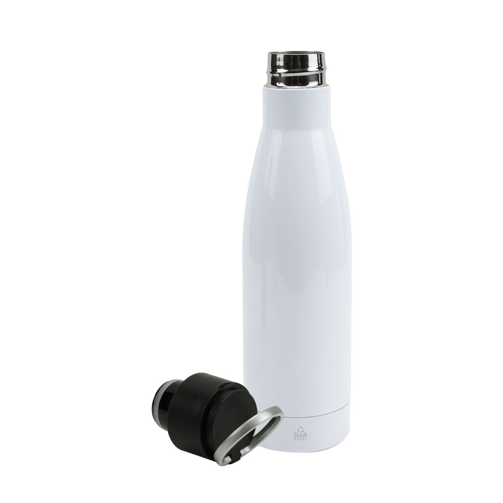 Double Wall SS Bottles Twist-off Lid SS Foldable Handle 500ml - Novelty