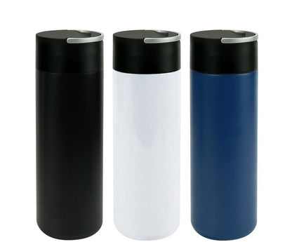 Double Wall SS Bottles, Twist-off Lid with Phone Holder 600ml - Novelty