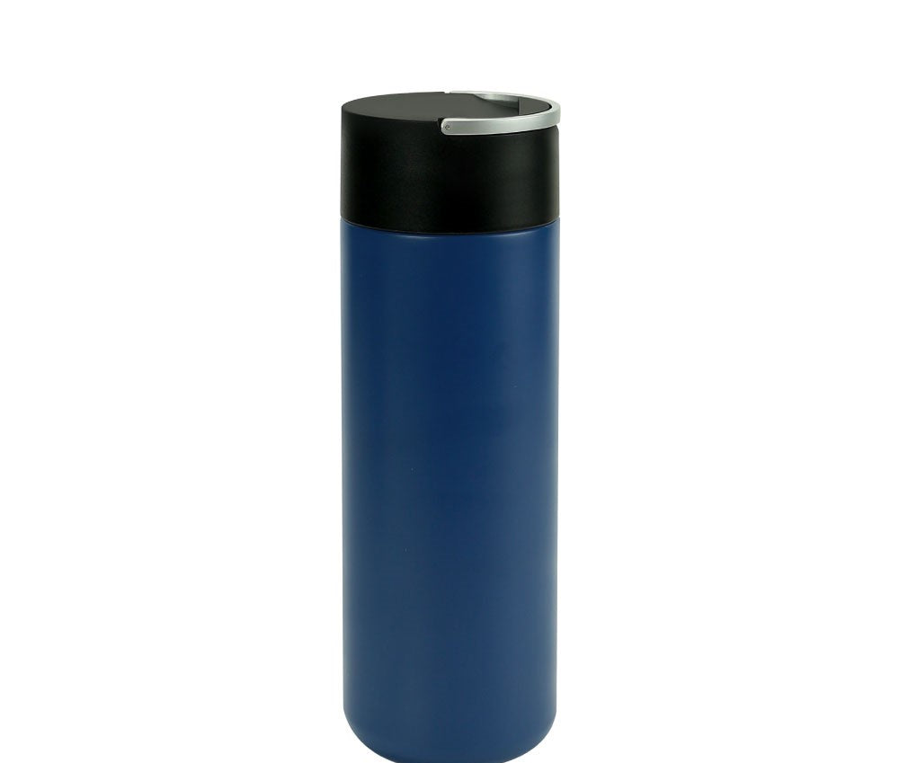 Double Wall SS Bottles, Twist-off Lid with Phone Holder 600ml - Novelty
