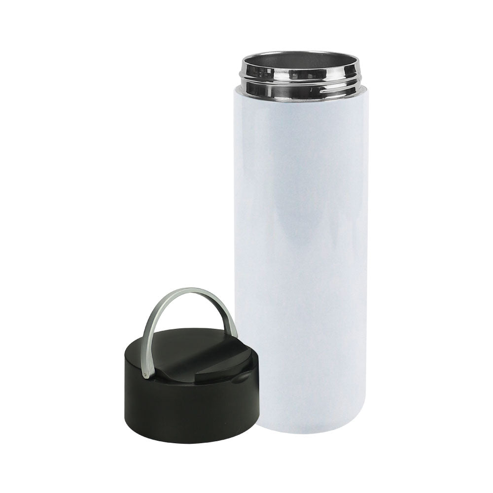 Double Wall SS Bottles, Twist-off Lid with Phone Holder 600ml - Novelty