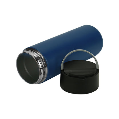 Double Wall SS Bottles, Twist-off Lid with Phone Holder 600ml - Novelty