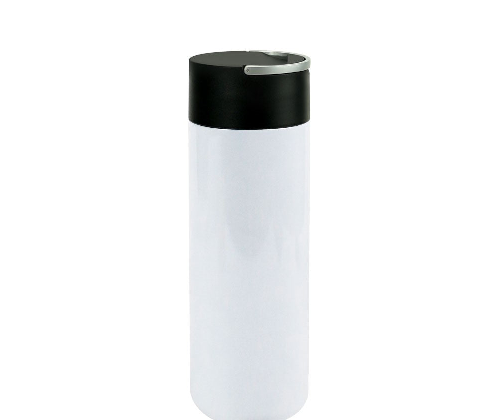 Double Wall SS Bottles, Twist-off Lid with Phone Holder 600ml - Novelty