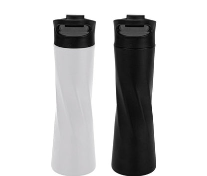 Double Wall SS Bottles Slim Waist Design Flip top Lid 500ml - Novelty