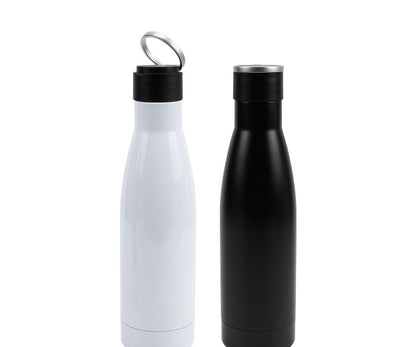 Double Wall SS Bottles Twist-off Lid SS Foldable Handle 500ml - Novelty