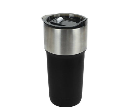 Double Wall SS Tumblers with Slide-Lock PP Lid 591ml - Novelty