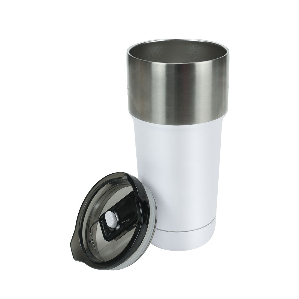 Double Wall SS Tumblers with Slide-Lock PP Lid 591ml - Novelty