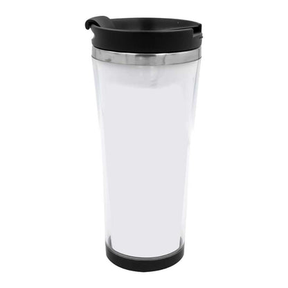 Custom Travel Mugs Dubai | 470ml Insert Paper Design Stainless Steel Mugs UAE | Corporate Gifts - Novelty