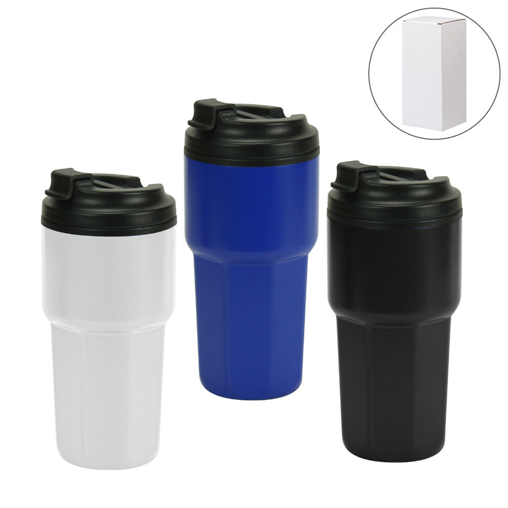 Double Wall Tumblers Flip-top PP Lid in 473ml - Novelty