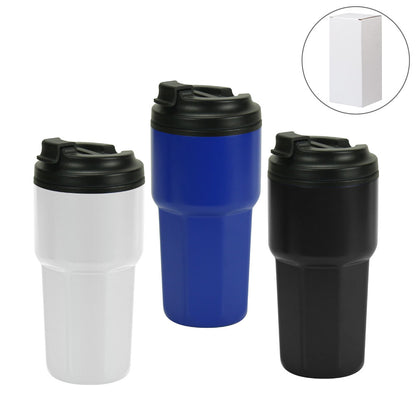 Double Wall Tumblers Flip-top PP Lid in 473ml - Novelty