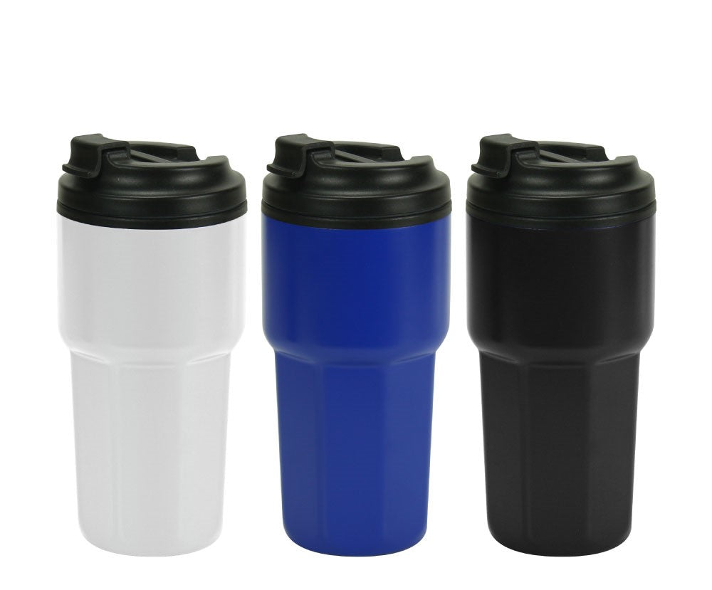 Double Wall Tumblers Flip-top PP Lid in 473ml - Novelty