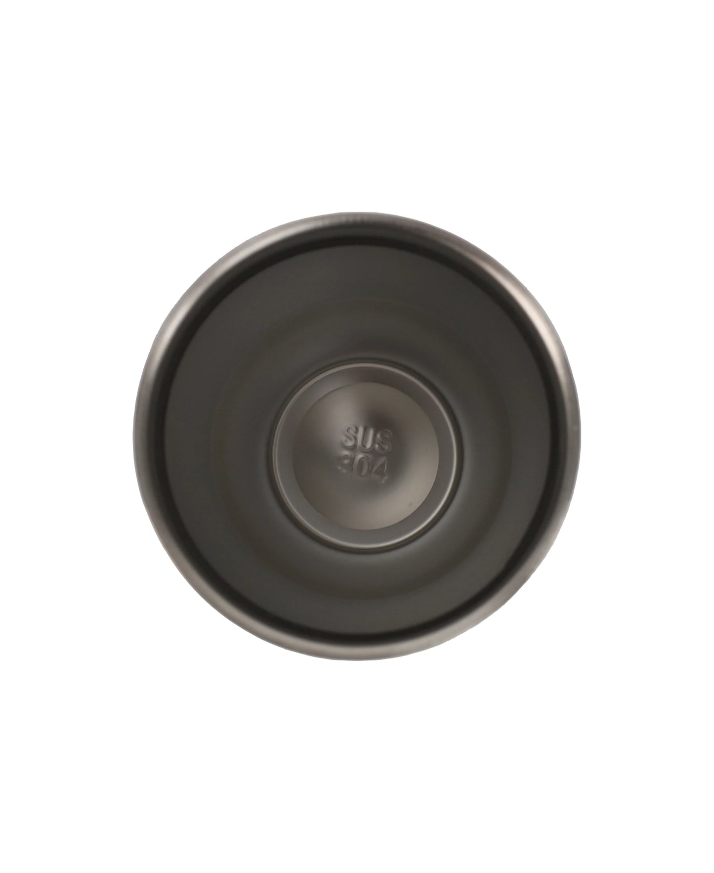 Top view of the interior showing stainless steel construction of the Double Wall Stainless Steel Tumbler